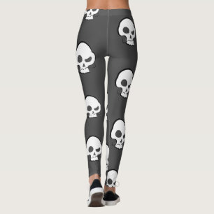 Skull and Moustache Leggings