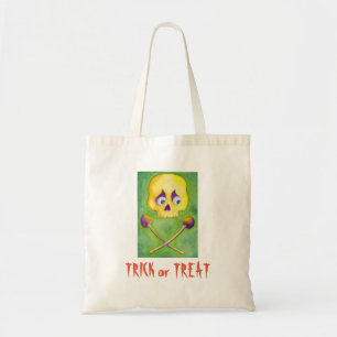 Skull and Mushroom Tote Bag