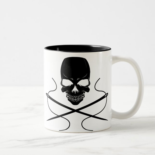Skull and Needles-Coffee Mug (Right)