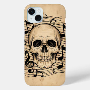 Skull and Notes iPhone 15 Mini Case