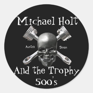 Skull and Pistons sticker