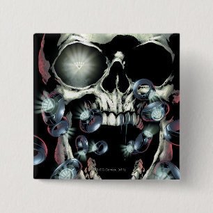 Skull and Rings - Colour 15 Cm Square Badge