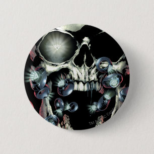 Skull and Rings - Colour 6 Cm Round Badge