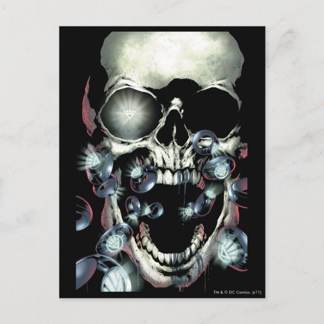 Skull and Rings - Colour Postcard (Front)