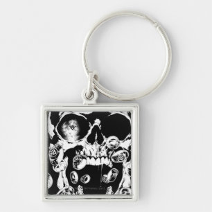 Skull and Rings Key Ring
