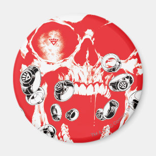 Skull and Rings - Red Magnet