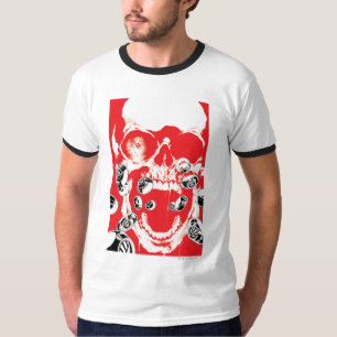 Skull and Rings - Red T-Shirt