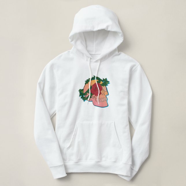 Skull and Rose Hoodie (Design Front)