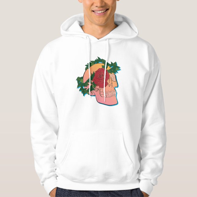 Skull and Rose Hoodie (Front)