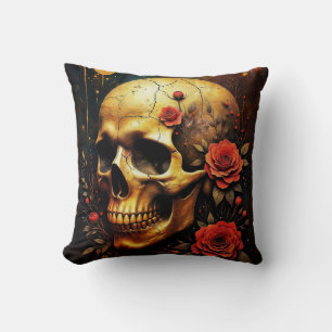Skull and Roses Cushion