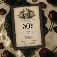 Skull and Roses Death to my 30s Birthday Party