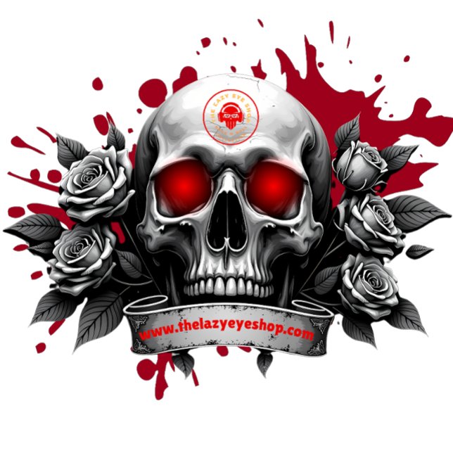 Skull and Roses Design T-Shirt (Creator Uploaded)
