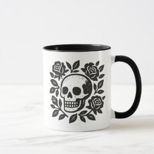 Skull and Roses Mug