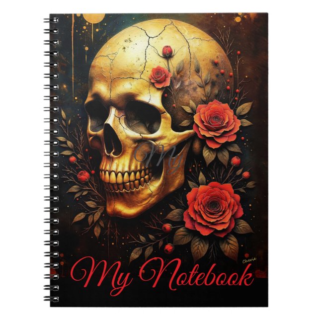 Skull and Roses Notebook (Front)