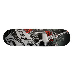 Skull and Roses Skateboard