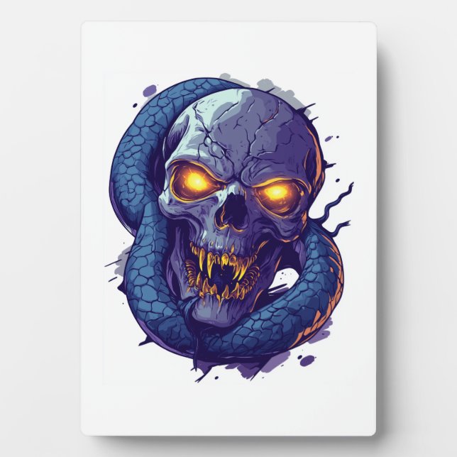 Skull and Serpent Duel Plaque (Front)
