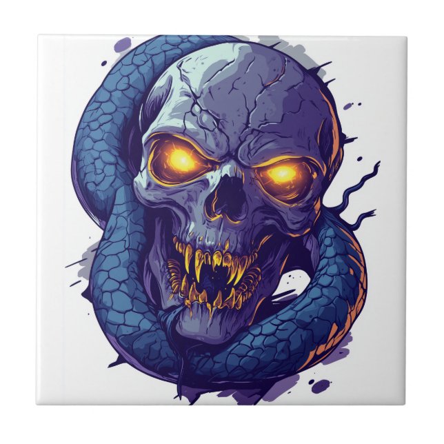 Skull and Serpent Duel Tile (Front)
