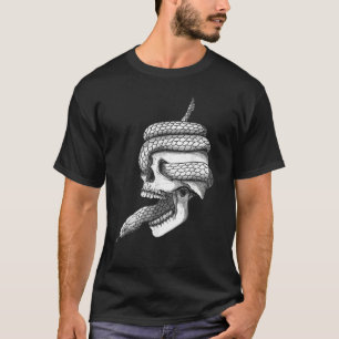 Skull and Snake   Ideas for Goth Emo Men Women T-Shirt