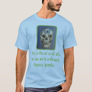 Skull and stoic quote shirt