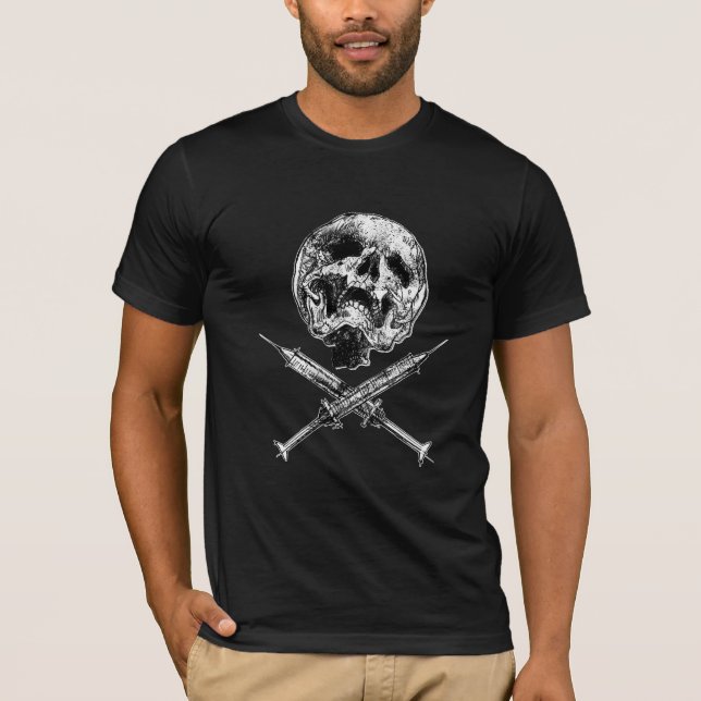 Skull and Syringes T-Shirt (Front)