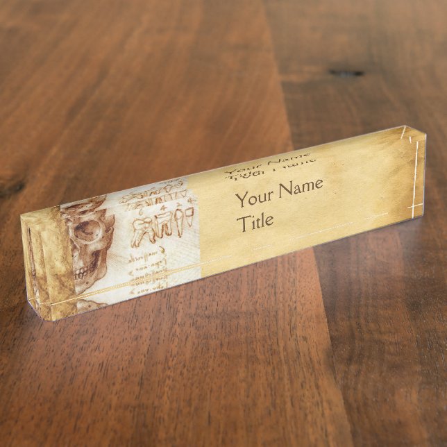 SKULL AND TEETH ,DENTAL CLINIC,DENTIST,DENTISTRY NAMEPLATE (Side)