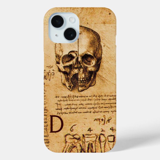 SKULL AND TEETH ,DENTAL CLINIC ,DENTIST MONOGRAM Case-Mate iPhone CASE (Back)
