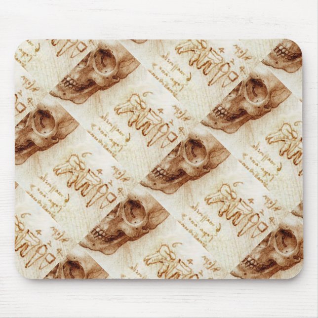 SKULL AND TEETH DENTAL CLINIC ,DENTIST MOUSE PAD (Front)