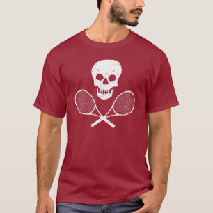 Skull and Tennis Racquets T-Shirt