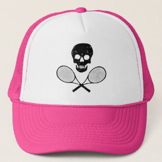 Skull and Tennis Racquets Trucker Hat
