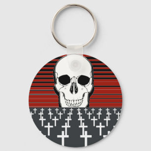Skull And Tombs Key Ring