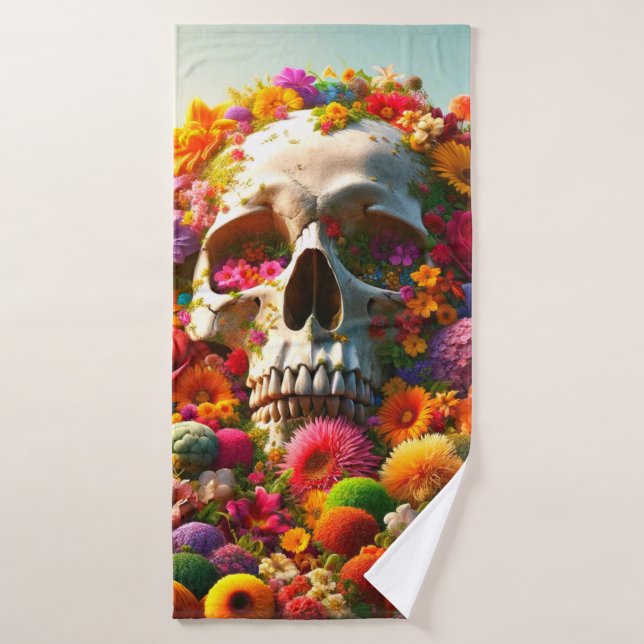 Skull Art Bath Towel (Bath Towel)