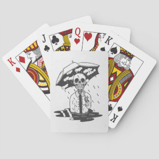 Skull art card deck