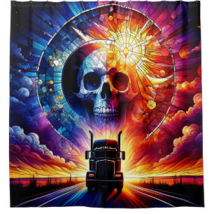 Skull Art Shower Curtain