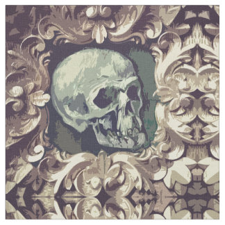 Skull Artwork Illustration Fabric