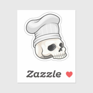 Skull as Cook with Chef hat