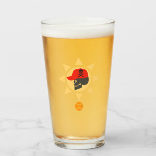 Skull Baseball Glass