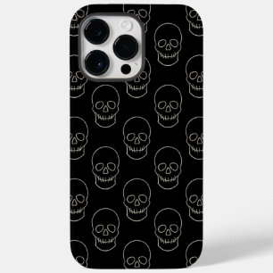 Skull - Bat Black and Bone White Case-Mate iPhone 14 Pro Max Case