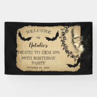 Skull Bats Death to Her 20s Birthday Party