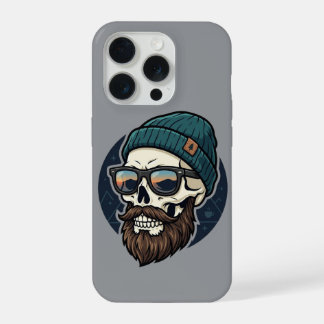 Skull beanie hipster. iPhone 15 pro case