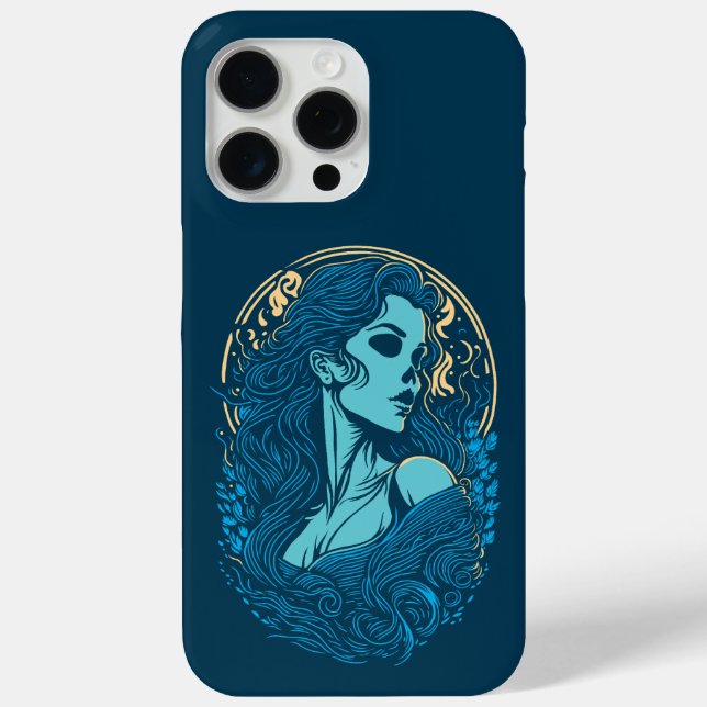 Skull Beauty Gothic Female Portrait Case-Mate iPhone Case (Back)