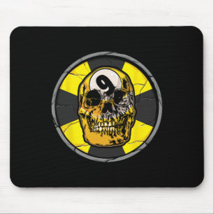 Skull Billiards Snooker Billiard 9 Ll Player Cue S Mouse Pad