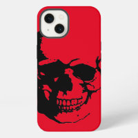 Skull - Black Red Heavy Metal Rock Fantasy Pop Art