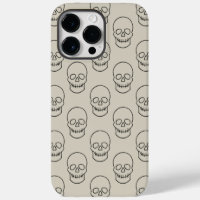 Skull - Bone White and Bat Black
