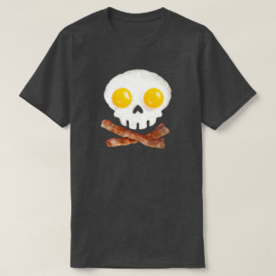 Skull & Bones Bacon & Eggs Breakfast T-Shirt