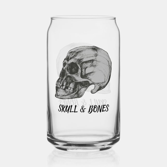 Skull & Bones Can Glass (Front)