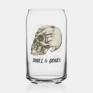 Skull & Bones Can Glass