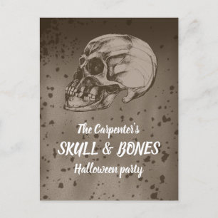 Skull & Bones Halloween Postcard