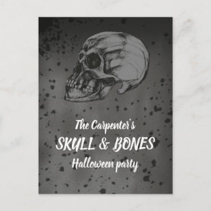 Skull & Bones Halloween Postcard
