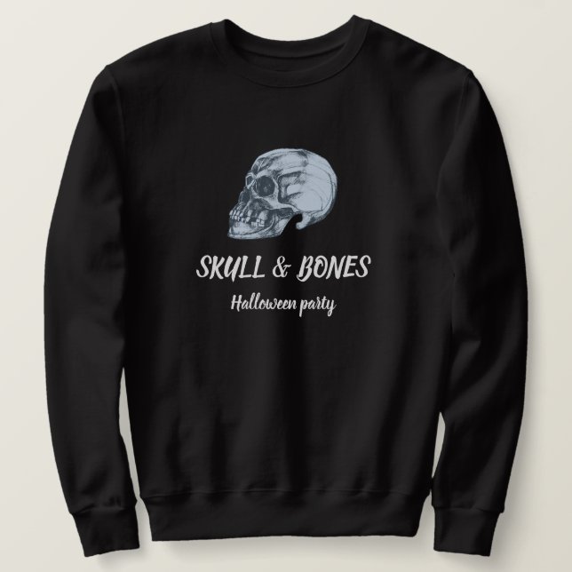 Skull & Bones Halloween Sweatshirt (Design Front)