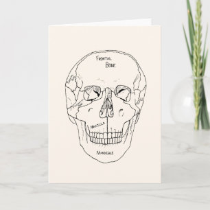 Skull Bones - Labelled Card